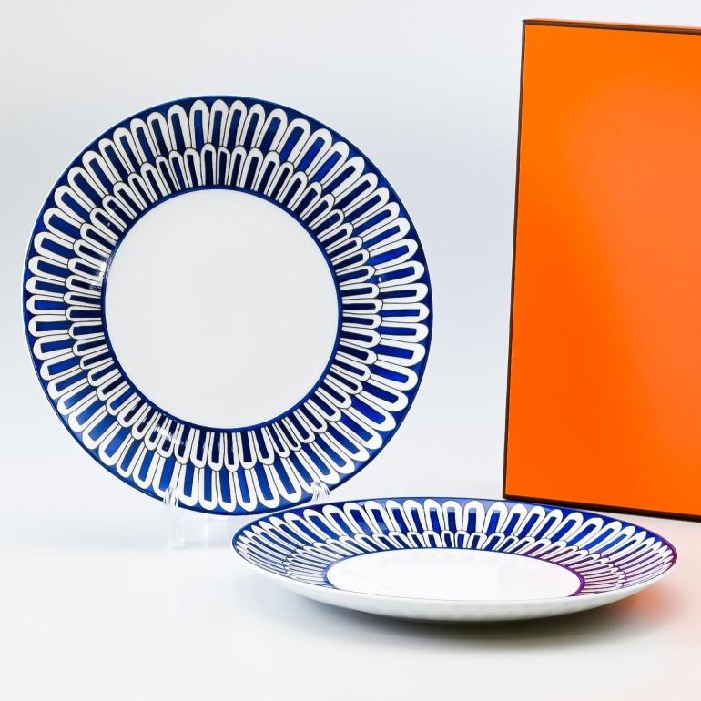 HERMES エルメス ブルーダイユール 030007P2 21.5cm デザート HERMES エルメス ブルーダイユール 030007P2 21.5cm デザート