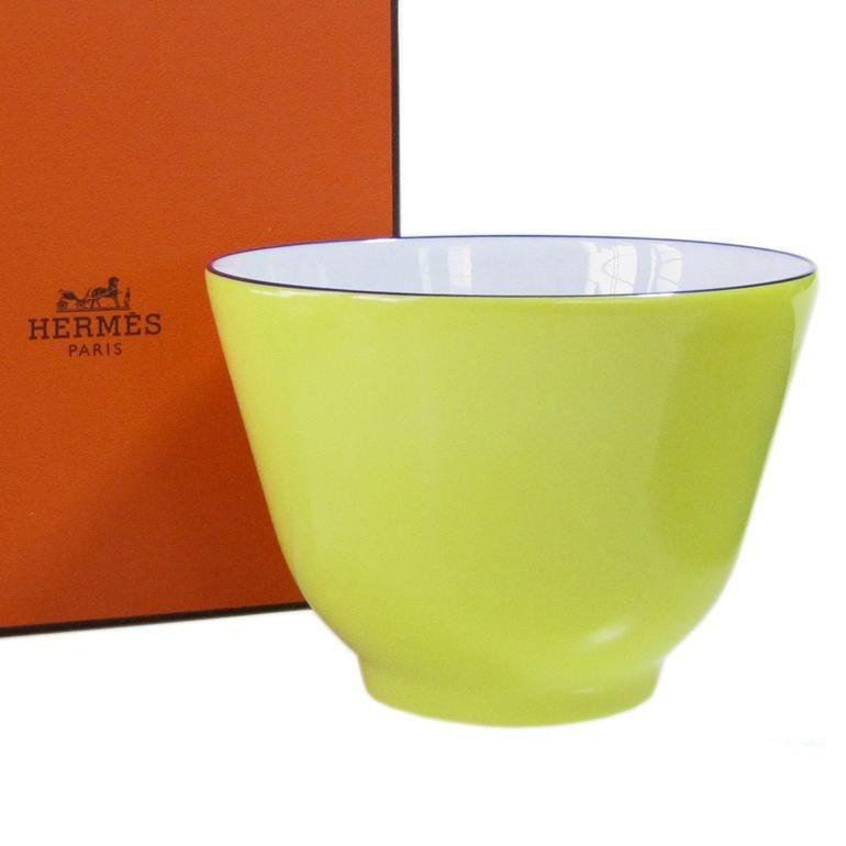 HERMES（エルメス） ジョーヌ ブルーダイユール 030093p ラージボウル