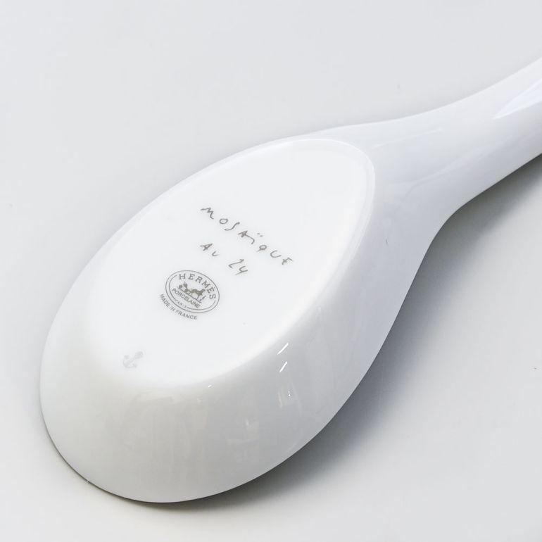HERMES（エルメス） スープスプーン モザイク ヴァンキャトル プラチナ