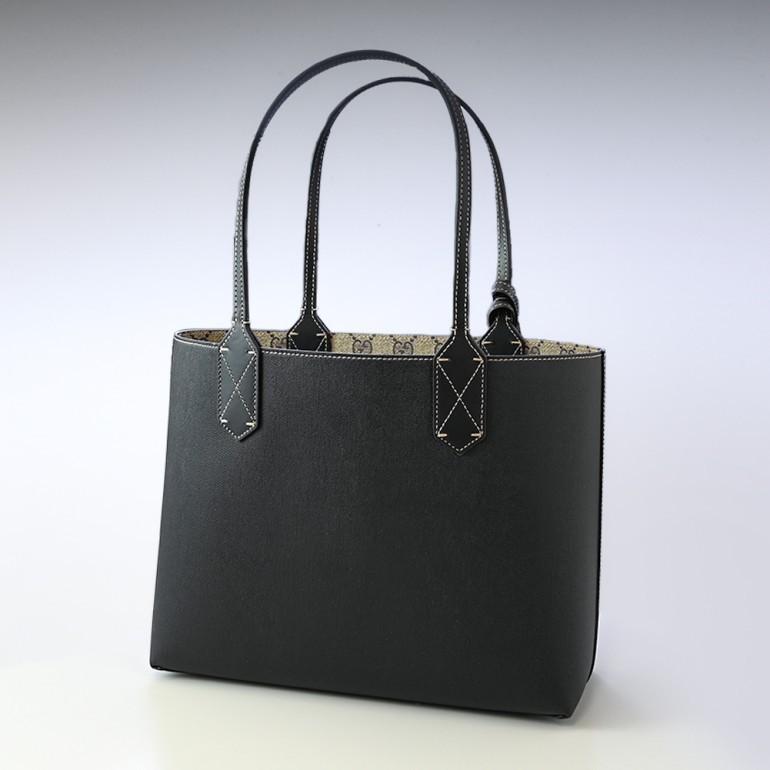 GUCCI（グッチ） バッグ トートバッグ リバーシブル ブラック×ベージュ