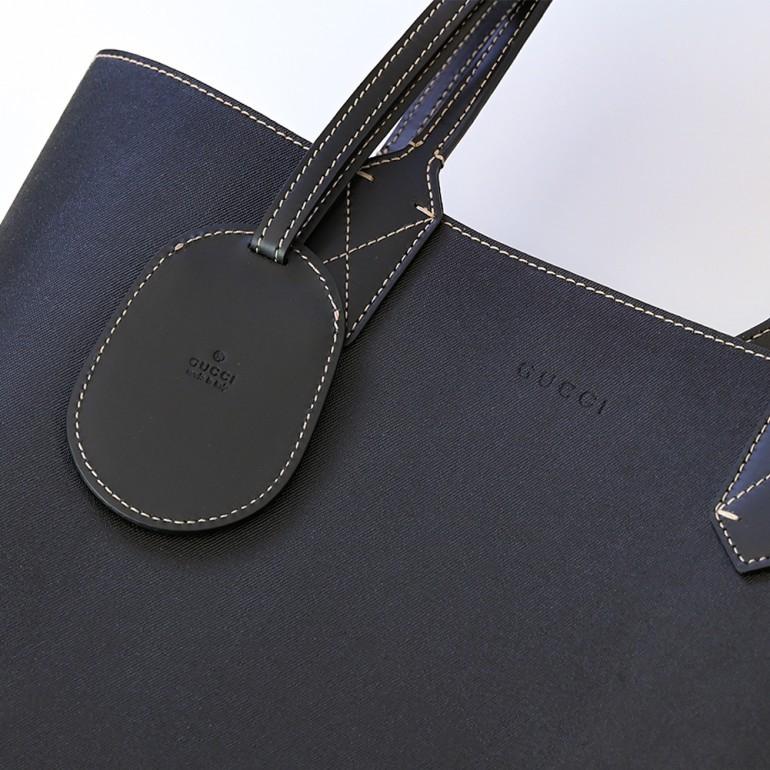 GUCCI グッチ バッグ トートバッグ リバーシブル ブラック×ベージュ  