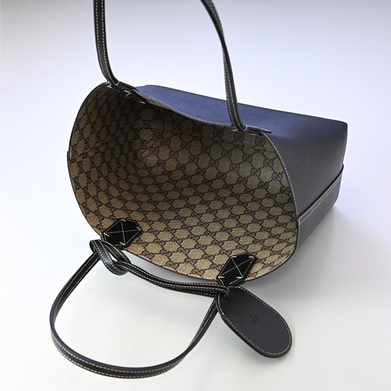 GUCCI（グッチ） バッグ トートバッグ リバーシブル ブラック×ベージュ