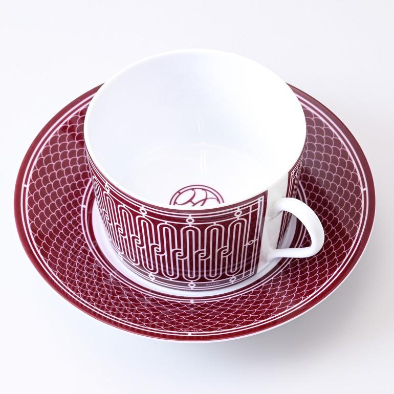 HERMES エルメス モーニングカップ&ソーサー ペア Hデコ H DECO HERMES エルメス モーニングカップ&ソーサー ペア Hデコ H DECO