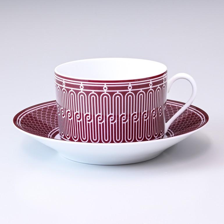 HERMES エルメス モーニングカップ&ソーサー ペア Hデコ H DECO HERMES エルメス モーニングカップ&ソーサー ペア Hデコ H DECO