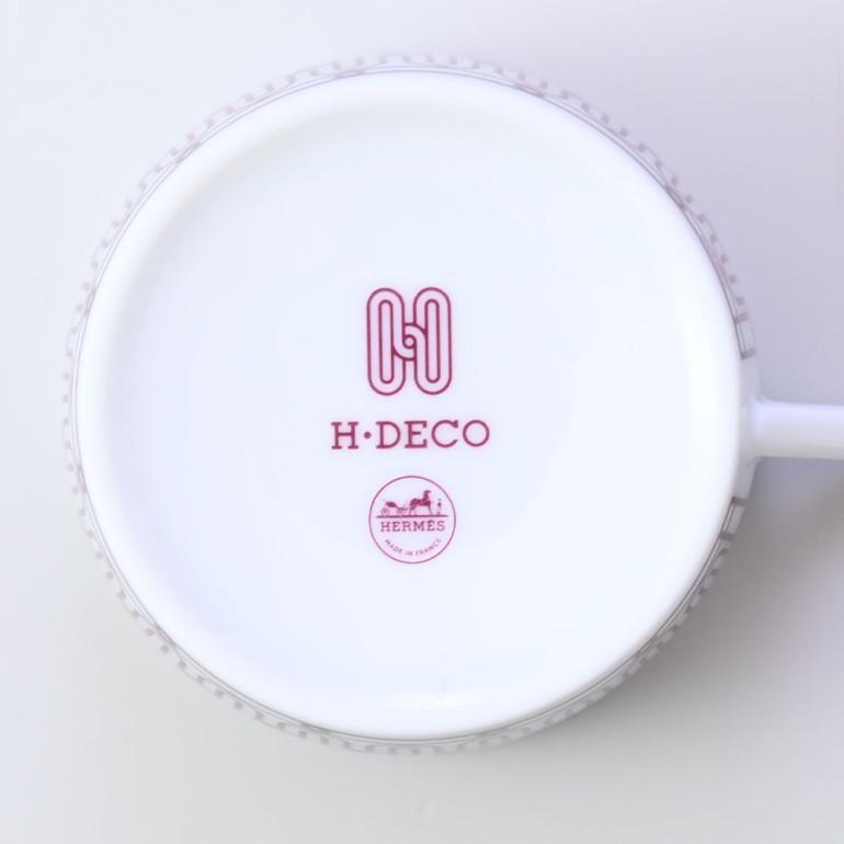HERMES（エルメス） ティーカップ＆ソーサー ペア Hデコ H DECO ROUGE