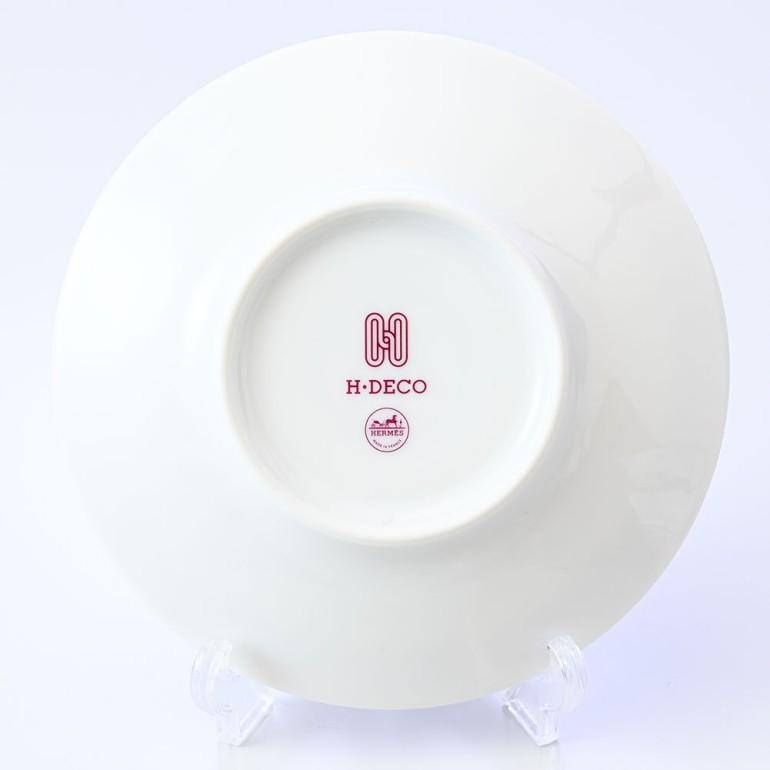 HERMES（エルメス） ティーカップ＆ソーサー ペア Hデコ H DECO ROUGE