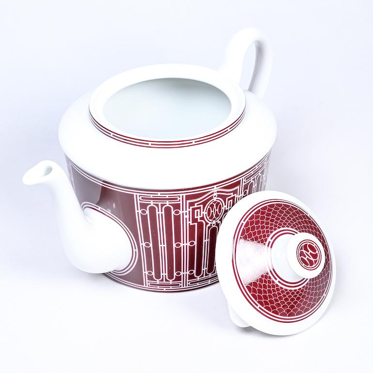 エルメス HERMES ティーポット Hデコ DECO アッシュデコ ポット 【公式