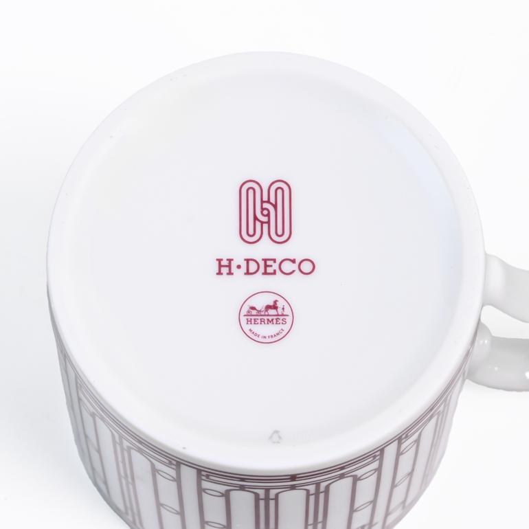 HERMES エルメス マグカップ Hデコ H DECO ROUGE アッシュデコ HERMES エルメス マグカップ Hデコ H DECO ROUGE アッシュデコ