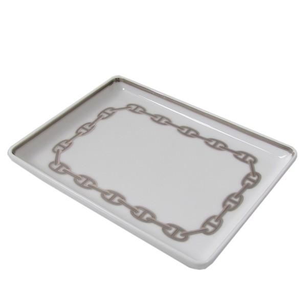 【新品未使用】エルメス　シェーヌダンクル　プラチナプレート HERMES 並行輸入品 エルメス シェーヌダンクル プラチナ 004189P
