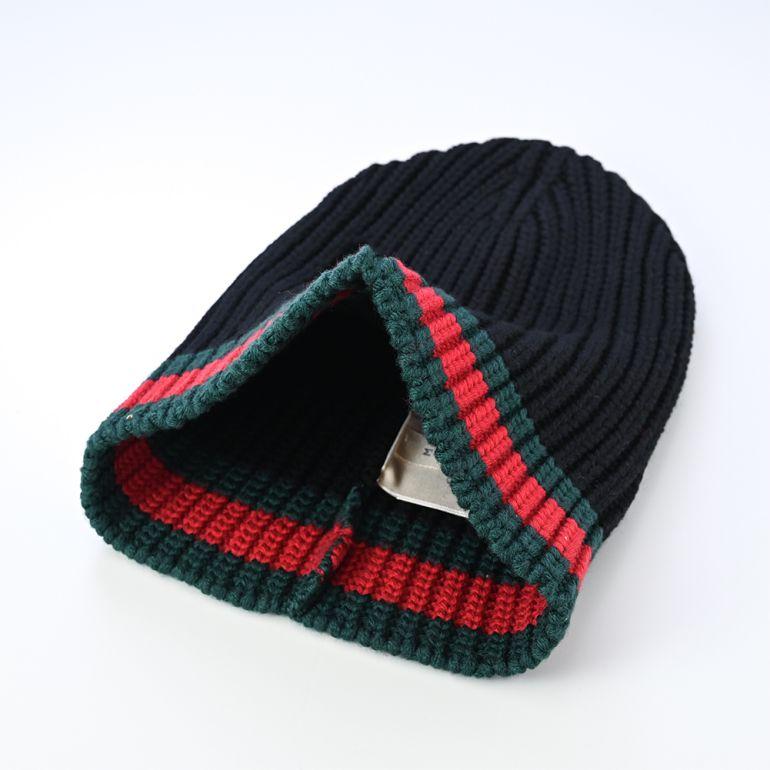 GUCCI グッチ ニットキャップ ニット帽 ウェビングライン メンズ GUCCI グッチ ニットキャップ ニット帽 ウェビングライン メンズ