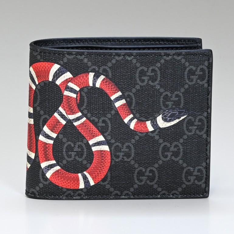 GUCCI 折り畳み財布　キングスネーク GUCCI（グッチ） 二つ折り財布 メンズ レディース キングスネーク