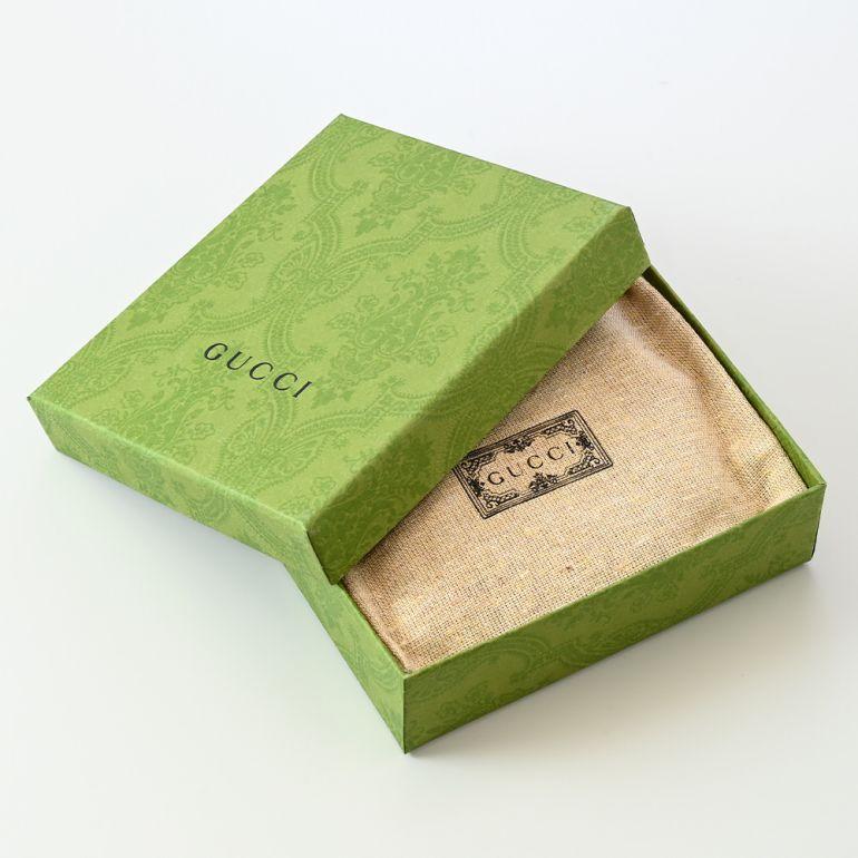 GUCCI（グッチ） 二つ折り財布 メンズ 小銭入れ無し キングスネーク