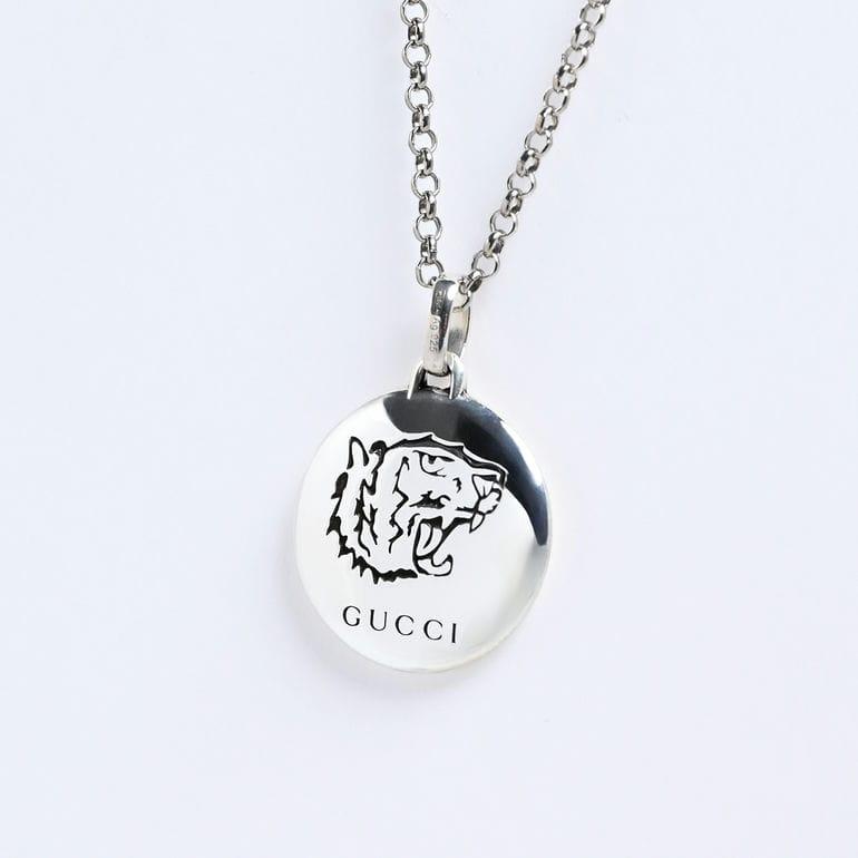 グッチ GUCCI ネックレス ペンダント ジュエリー メンズ レディース ブラインド フォーラブ タイガーヘッド 455541 J8400 0701 シルバー925｜alevelshop｜03