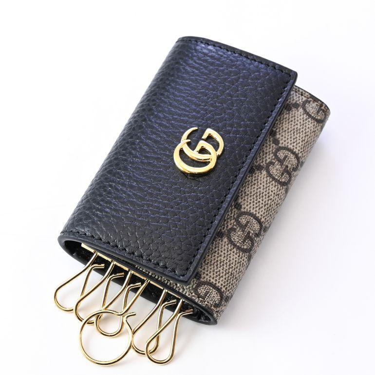 GUCCI グッチ キーケース プチ マーモント ダラーカーフ ダブルG GUCCI グッチ キーケース プチ マーモント ダラーカーフ ダブルG
