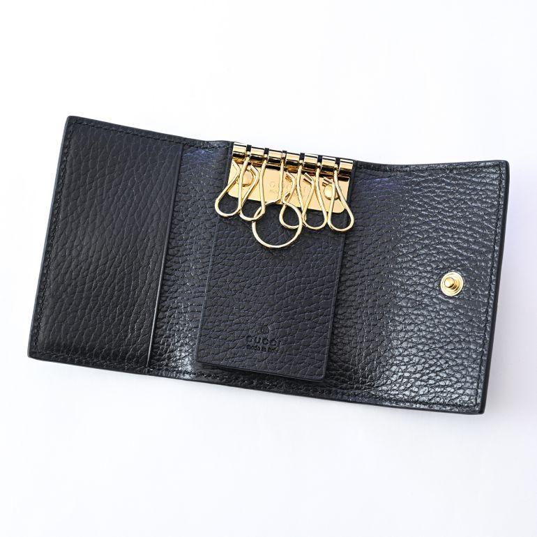 GUCCI グッチ キーケース プチ マーモント ダラーカーフ ダブルG GUCCI グッチ キーケース プチ マーモント ダラーカーフ ダブルG