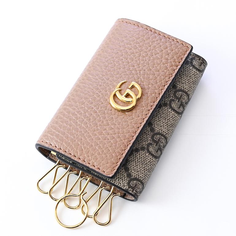 GUCCI グッチ キーケース プチ マーモント ダラーカーフ ダブルG GUCCI グッチ キーケース プチ マーモント ダラーカーフ ダブルG