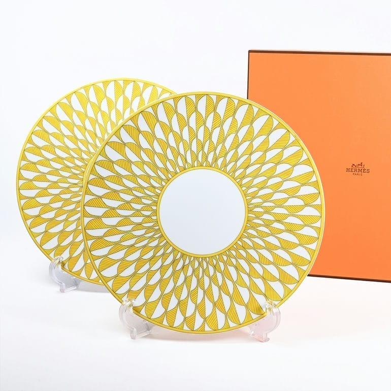 HERMES（エルメス） ディナープレート ペア 27cm ソレイユ ドゥ
