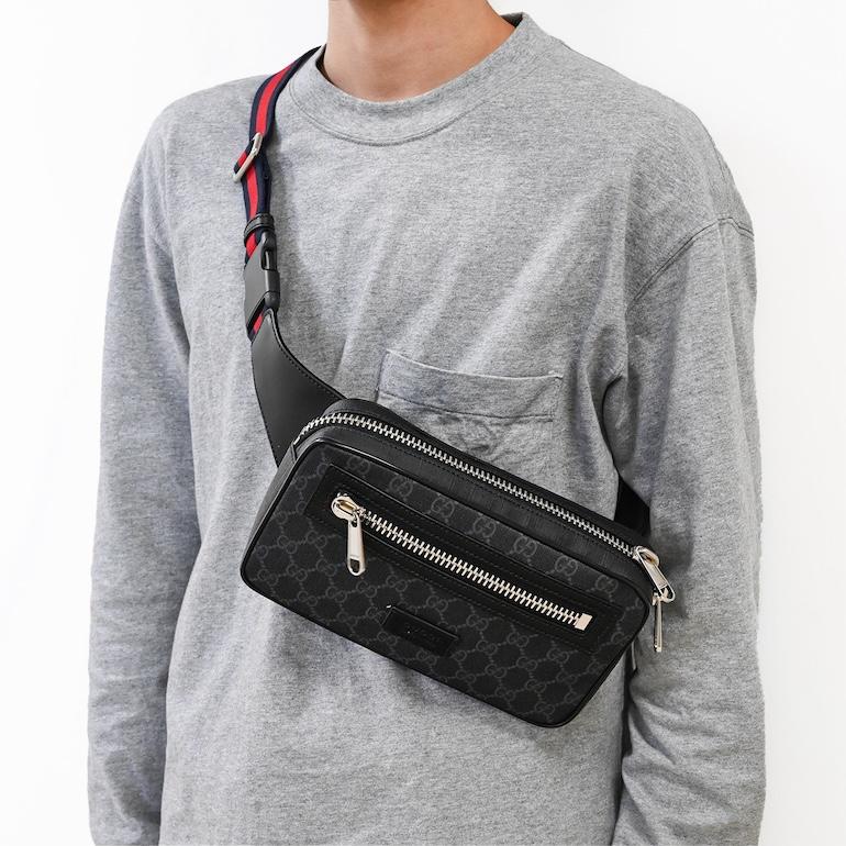 GUCCI グッチ ボディバッグ ベルトバッグ メンズ ソフト GG GUCCI グッチ ボディバッグ ベルトバッグ メンズ ソフト GG