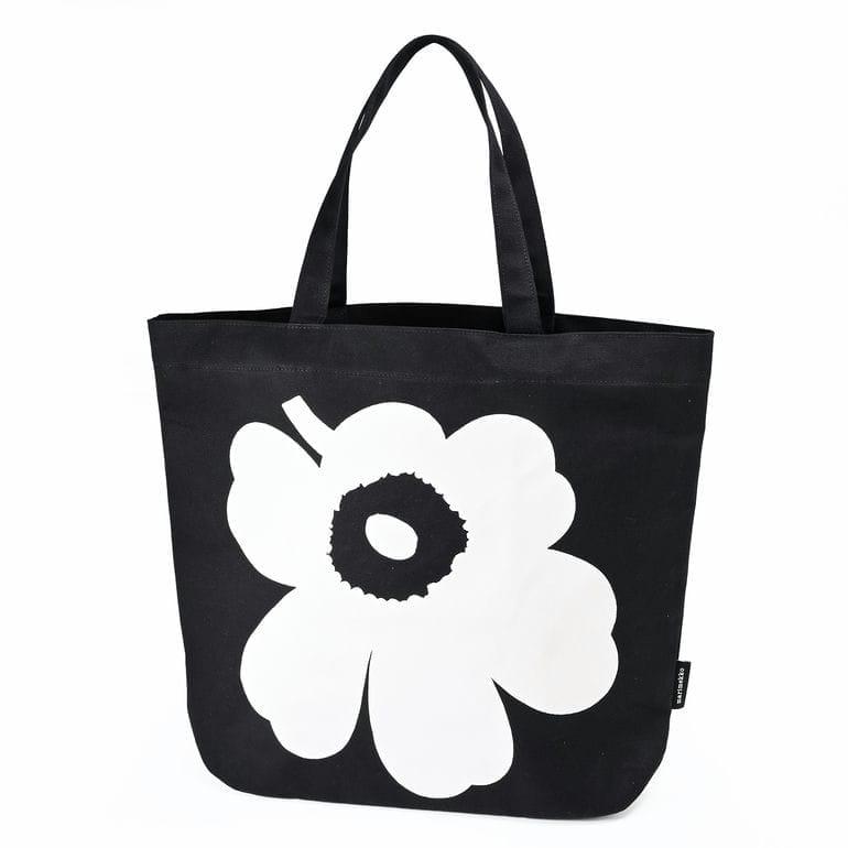 【未使用タグ付】マリメッコ TORNA UNIKKO ウニッコ トートバッグ 黒 marimekko（マリメッコ） トートバッグ TORNA Unikko ウニッコ