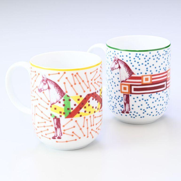 HERMES（エルメス） イポモビル HIPPOMOBILE マグカップ ペア 380ml 