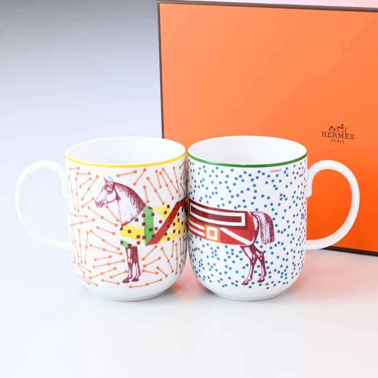 HERMES（エルメス） イポモビル HIPPOMOBILE マグカップ ペア 380ml 