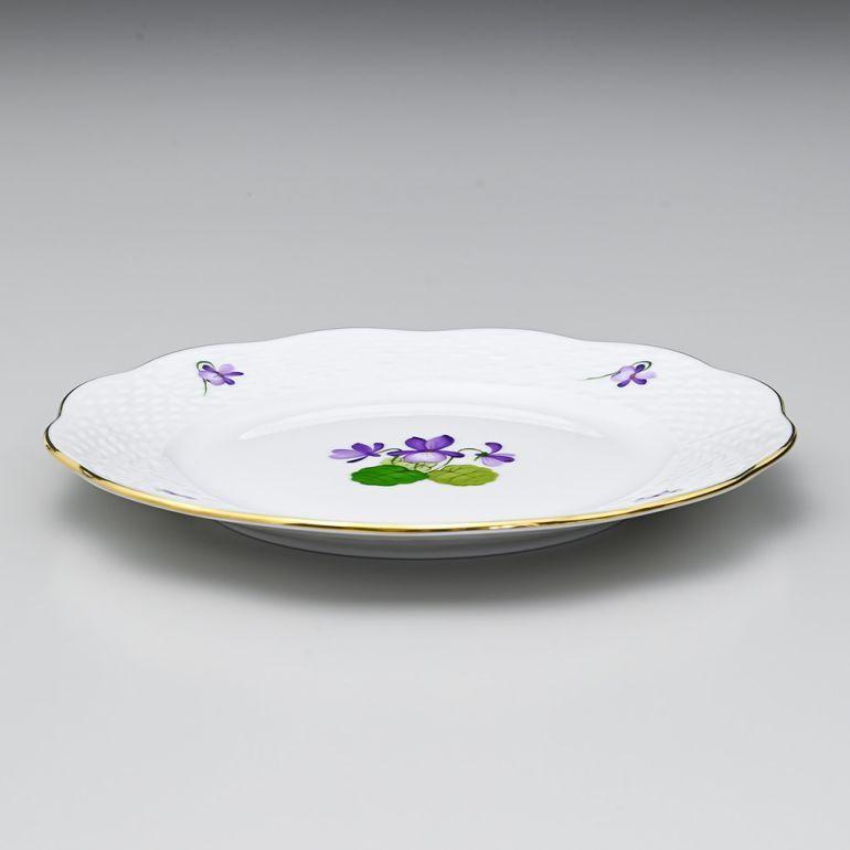 【5枚】ヘレンド　お皿　19センチ ヘレンド（HEREND） デザートプレート VIOLETシリーズ プレート 洋食器