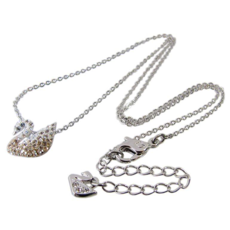 スワロフスキー SWAROVSKI ネックレス ペンダント アイコニックスワン ピンクゴールド グラデーション 5215038 名入れ対応｜alevelshop｜03