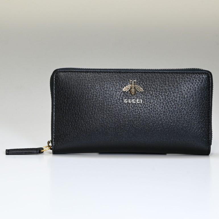 GUCCI（グッチ） 長財布 ラウンドファスナー メンズ メタル ビー