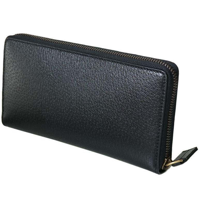 GUCCI（グッチ） 長財布 ラウンドファスナー メンズ メタル ビー