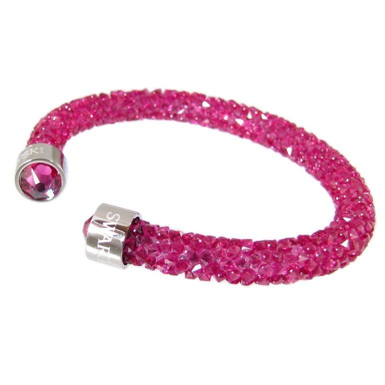 スワロフスキー SWAROVSKI ブレスレット バングル Crystaldust Sサイズ クリスタルダスト フーシャ 5292439｜alevelshop｜02