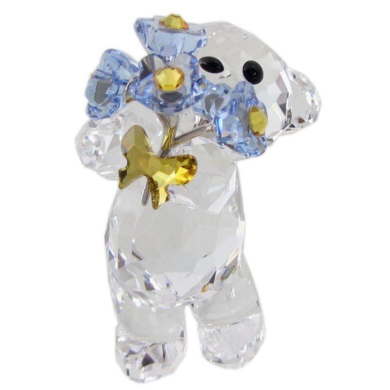 スワロフスキー SWAROVSKI クリスタルフィギュア KRISベア Forget-me-not 5427993 インテリア オブジェ 置物｜alevelshop｜03