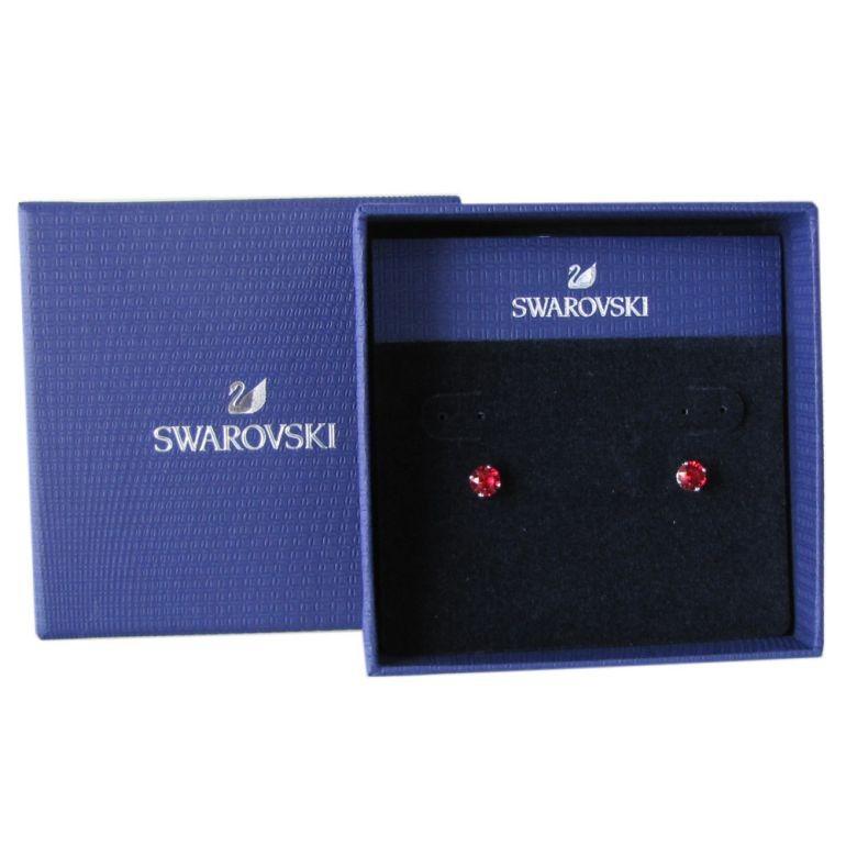 スワロフスキー SWAROVSKI ピアス レディース Attract アトラクト スタッド シルバー レッド 5493979 : ...
