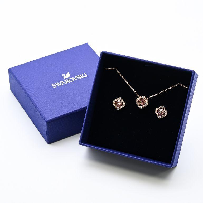 SWAROVSKI スワロフスキー ネックレス ピアス セット レディース SWAROVSKI スワロフスキー ネックレス ピアス セット レディース