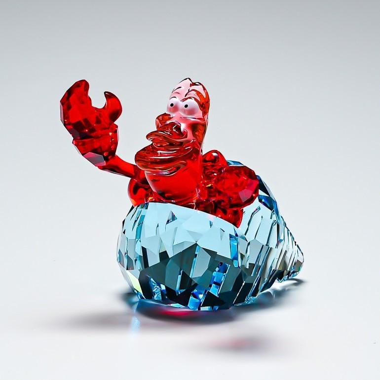 スワロフスキー 21ss クリスタルフィギュア リトル マーメイド セバスチャン Disney ディズニー オブジェ インテリア 置物 ファクトリーアウトレット