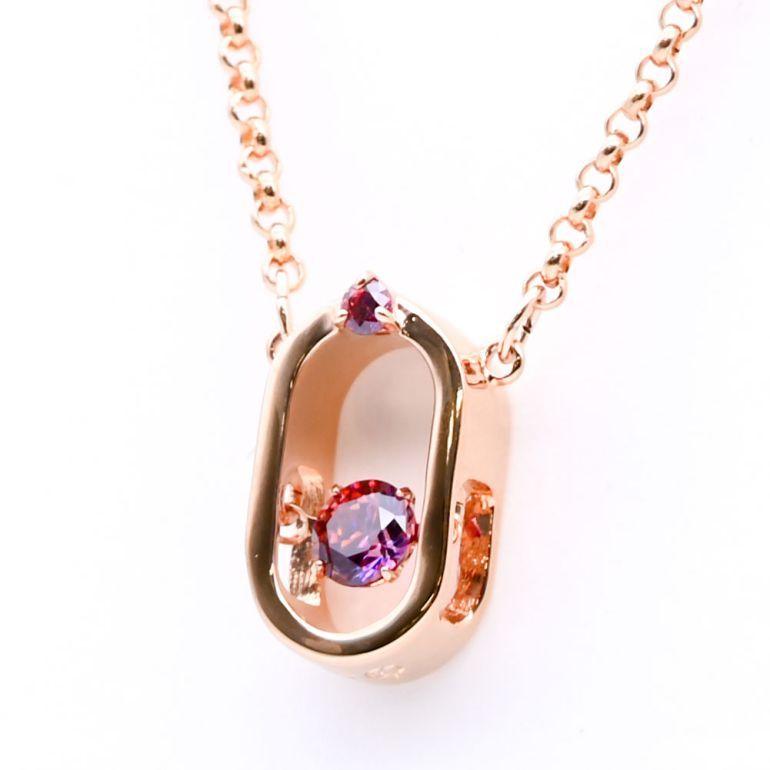 スワロフスキー SWAROVSKI ネックレス レディース スパークリング ダンス オーバル Sparkling Dance Oval ラウンドカット レッド ローズゴールド 5620550｜alevelshop｜02