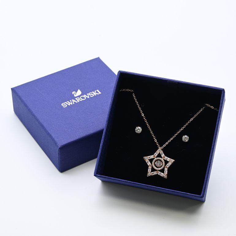 スワロフスキー SWAROVSKI ネックレス ピアス セット レディース 