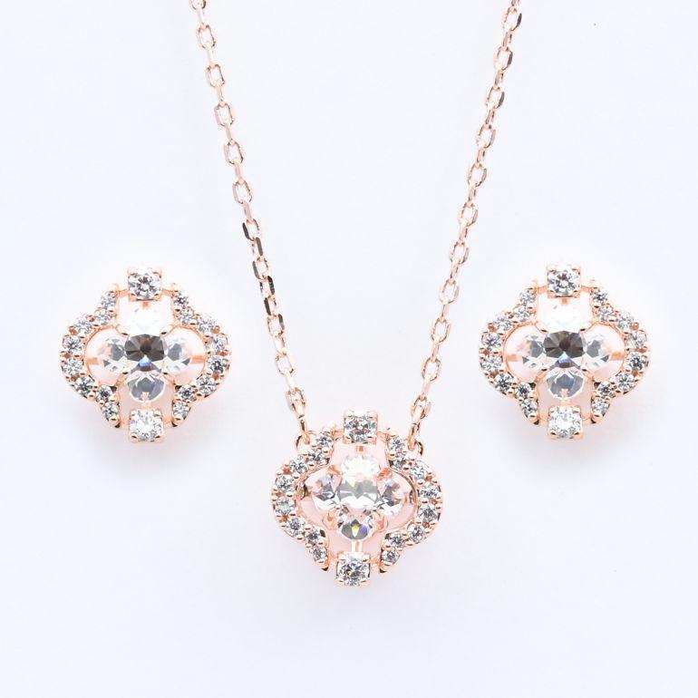 スワロフスキー SWAROVSKI ネックレス ピアス セット レディース スワロフスキー SWAROVSKI ネックレス ピアス セット レディース