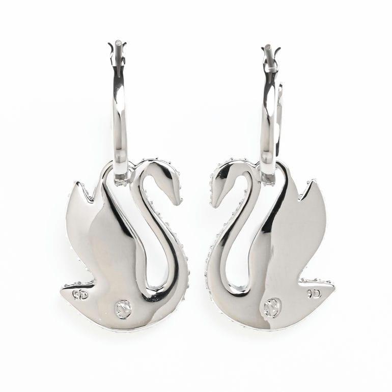 Swarovski クリスタル 白鳥 ピアス SWAROVSKI（スワロフスキー） ピアス Swan スワン 白鳥 ドロップピアス