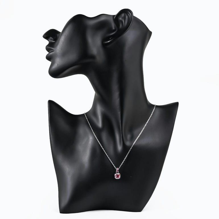 SWAROVSKI（スワロフスキー） ネックレス Birthstone ピンク シルバー