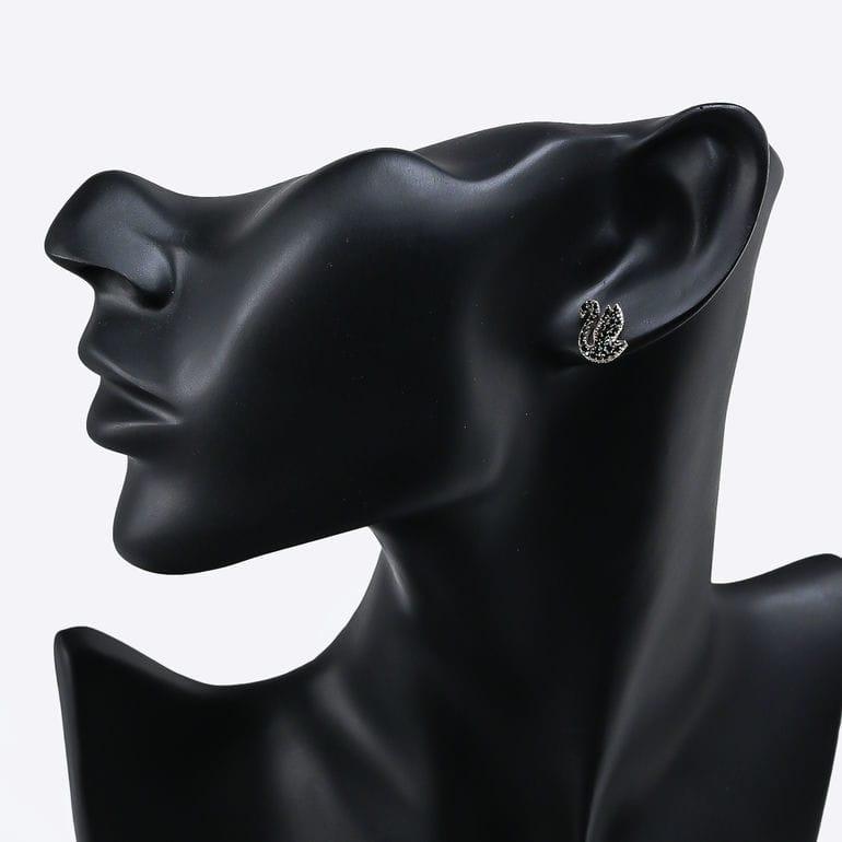 スワロフスキー ピアス Iconic Swan スワン ブラック×クリア×ローズゴールド 5684608 ジュエリー スワロフスキー ピアス Iconic Swan スワン ブラック×クリア×ローズゴールド 5684608 ジュエリー