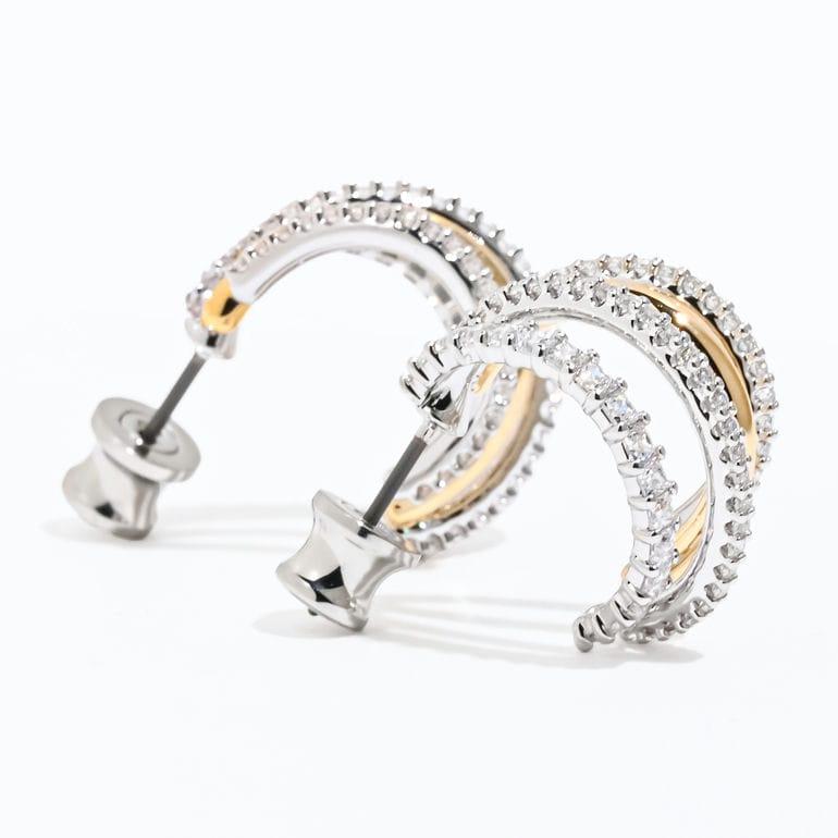 SWAROVSKI スワロフスキー ピアス Hyperbola フープピアス SWAROVSKI スワロフスキー ピアス Hyperbola フープピアス