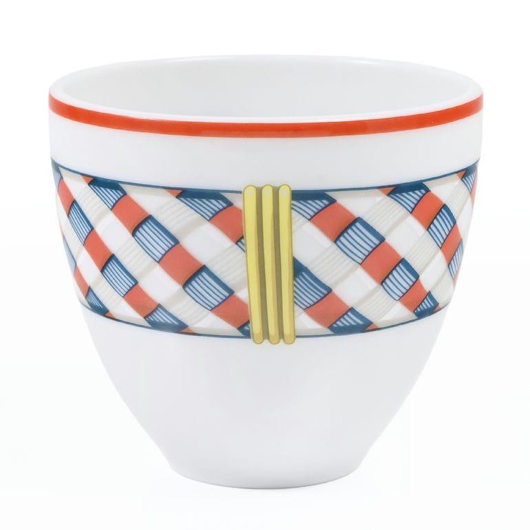 エルメス タンブラー NO1 90ml トレサージュ エケストル Tressages questres 馬具 飾り紐 57040P2 057040P2 洋食器 高級の画像