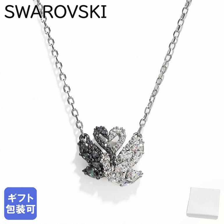 SWAROVSKI（スワロフスキー） ネックレス Swan スワン ブラック クリア