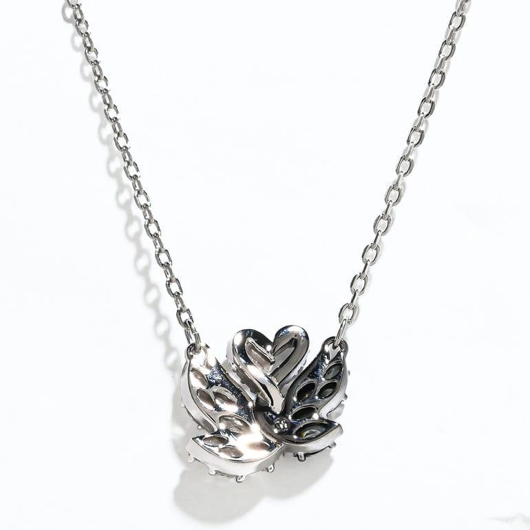 SWAROVSKI（スワロフスキー） ネックレス Swan スワン ブラック クリア