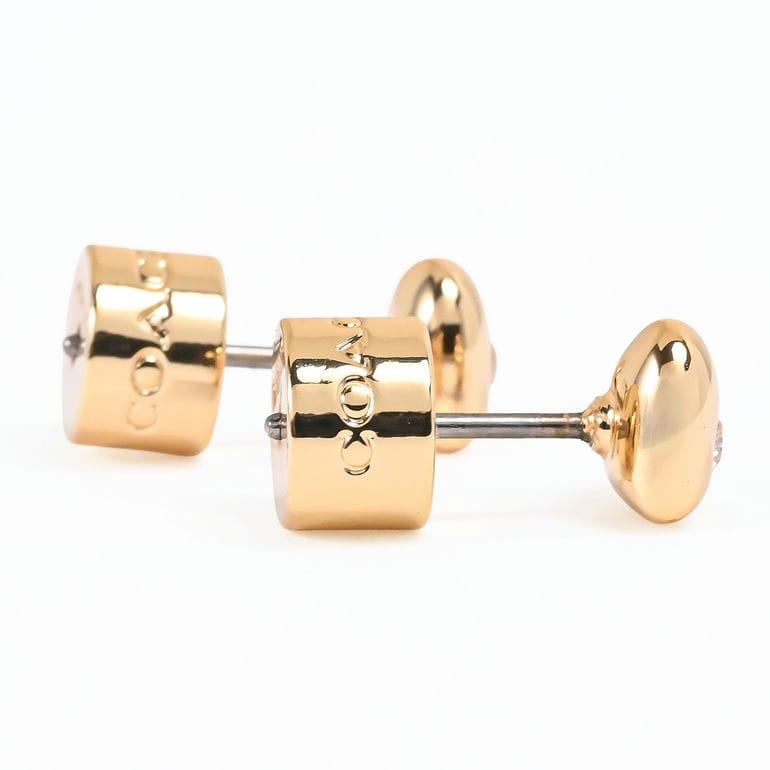 コーチ COACH ネックレス ピアス セット シグネチャー Cロゴ ハート クリスタル レディース クリア ゴールド 571285GLD110 ジュエリー アクセサリーの画像