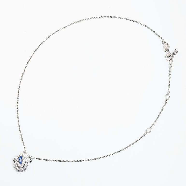SWAROVSKI（スワロフスキー） ネックレス Swan スワン クリア ブルー 