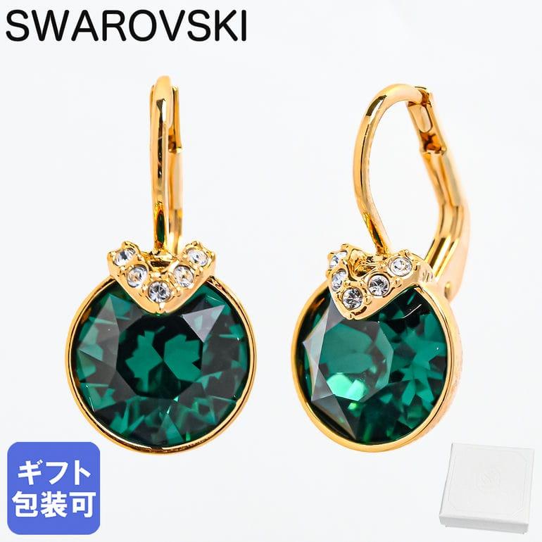 スワロフスキー　ドロップピアゴ　エメラルド SWAROVSKI（スワロフスキー） ピアス Bella V ドロップピアス グリーン
