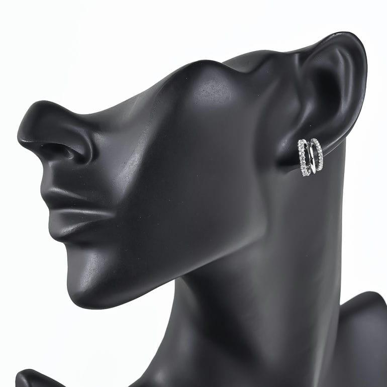 SWAROVSKI（スワロフスキー） ピアス Hyperbola フープピアス クリア