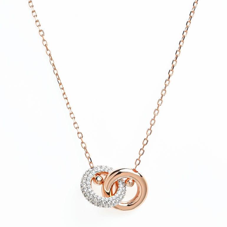 SWAROVSKI（スワロフスキー） ネックレス Dextera クリア ローズ