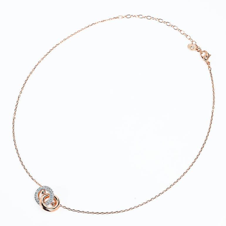 SWAROVSKI（スワロフスキー） ネックレス Dextera クリア ローズ